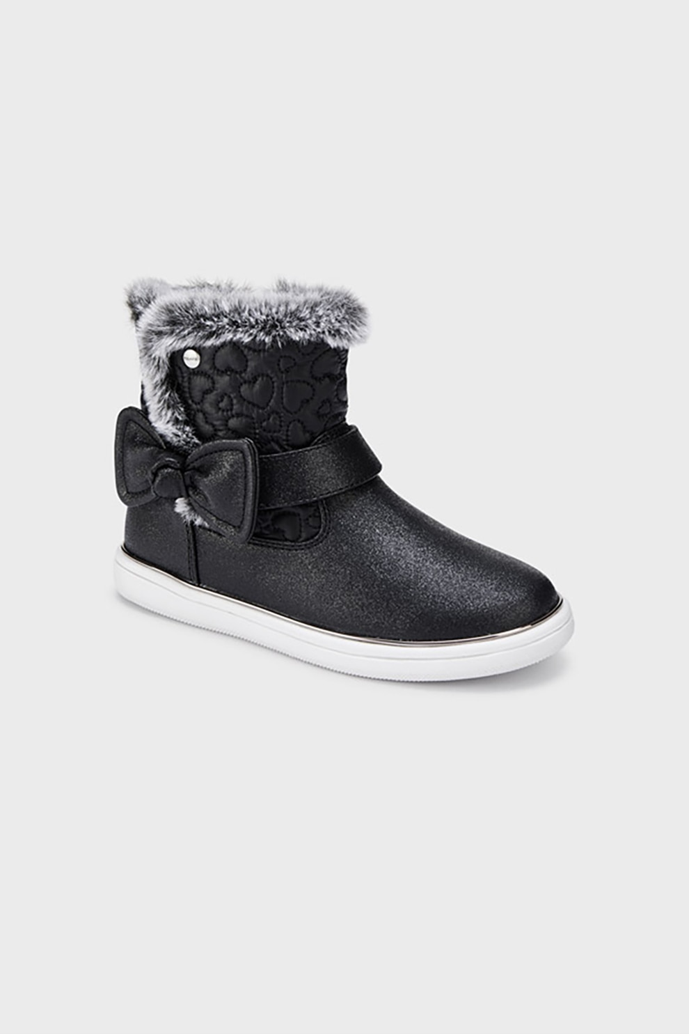 Mayoral, Ghete din piele ecologica cu aspect stralucitor, Negru