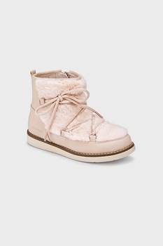 Mayoral, Apreschiuri cu detalii din blana sintetica, Roz pal Mayoral, Apreschiuri cu detalii din blana sintetica, Roz pal