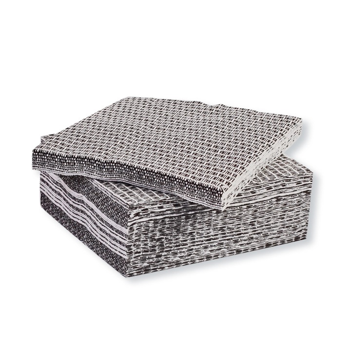 Servete pentru masa, 40x40cm, Pachet 50 bucati - UBELLA, Valentina Nero