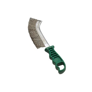 Perie de sarma inox 0,30 (coada verde de plastic) Perie de sarma inox 0,30 (coada verde de plastic)