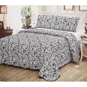 Set Cuvertura Matlasata 240x220 pentru pat si 2 fata perna CVD-311 Set Cuvertura Matlasata 240x220 pentru pat si 2 fata perna CVD-311