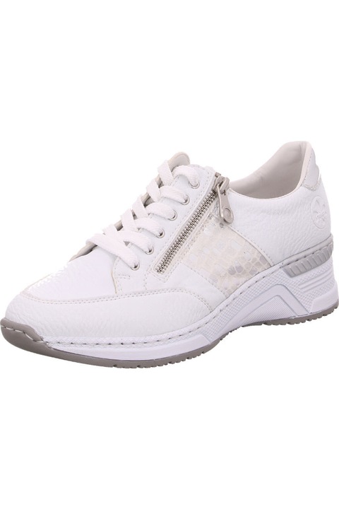 Rieker N4322 80 sportcipo, szintetikus anyag, feher