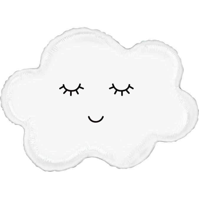 Balon Folie Norisor, Alb, 76 cm