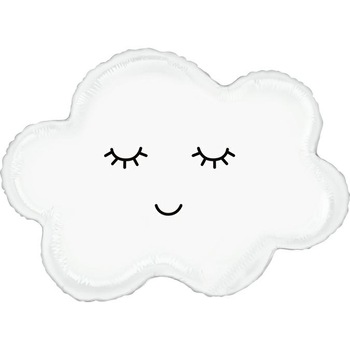 Balon Folie Norisor, Alb, 76 cm Balon Folie Norisor, Alb, 76 cm