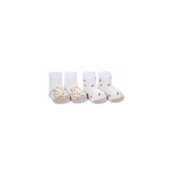 Set 2 perechi sosete bebe Iepuras roz 12 18 luni Set 2 perechi sosete bebe Iepuras roz 12 18 luni