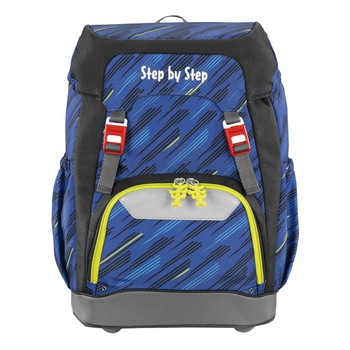 Ghiozdan Step by Step Grade Soccer team, 22 L, albastru-gri Ghiozdan Step by Step Grade Soccer team, 22 L, albastru-gri