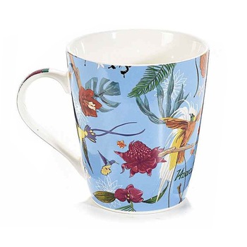 Cana din portelan multicolor decor Monstera Ø 9,5 cm x 11 h 450 ml Cana din portelan multicolor decor Monstera Ø 9,5 cm x 11 h 450 ml