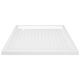 Cadita de dus cu puncte vidaXL, alb, 80x80x4 cm, ABS, 7.63 kg
