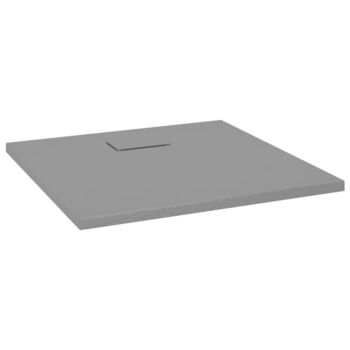 Cadita de dus, vidaXL, Rasina, 80 x 80 x 2,6 cm, Gri deschis Cadita de dus, vidaXL, Rasina, 80 x 80 x 2,6 cm, Gri deschis