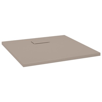 Cadita de dus, vidaXL, Rasina, 80 x 80 x 2,6 cm, Maro deschis Cadita de dus, vidaXL, Rasina, 80 x 80 x 2,6 cm, Maro deschis
