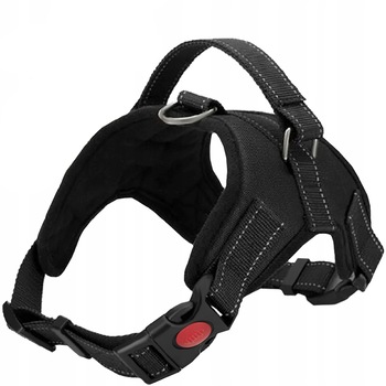 Ham reglabil pentru catei, Zola®, ajustabil, carlig pentru lesa, prindere catarama, negru , Marimea S Ham reglabil pentru catei, Zola®, ajustabil, carlig pentru lesa, prindere catarama, negru , Marimea S