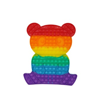 Jucarie antistres din silicon Flippy, Pop it Now and Flip It , Ursulet mare, Multicolor Jucarie antistres din silicon Flippy, Pop it Now and Flip It , Ursulet mare, Multicolor