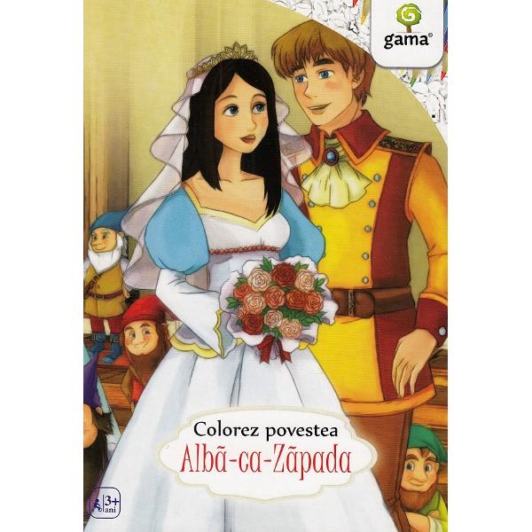 Alba-ca-Zapada. Colorez povestea