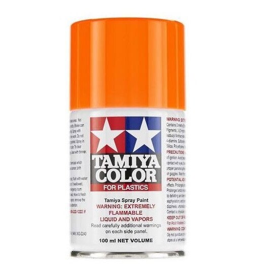 Vopsea acrilica pentru modelism Tamiya 85098 TS-98 Pure Orange spray 100ml TAM TS98