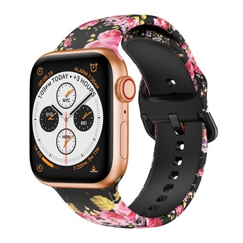 Curea silicon Smartech compatibila Apple Watch versiune 1/2/3/4/5/6 (42/44mm) V5 Curea silicon Smartech compatibila Apple Watch versiune 1/2/3/4/5/6 (42/44mm) V5