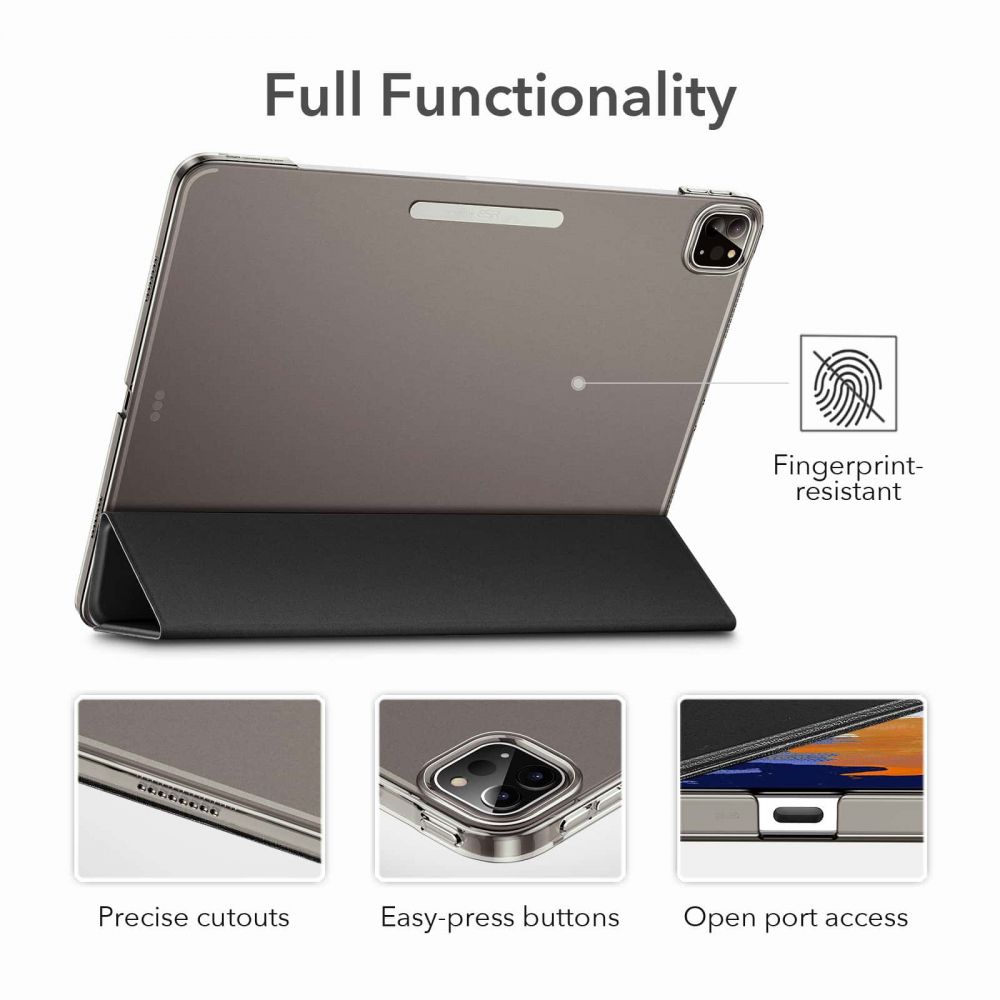 Husa ESR Ascend Trifold compatibila cu iPad Pro 11 inch (2021) Black
