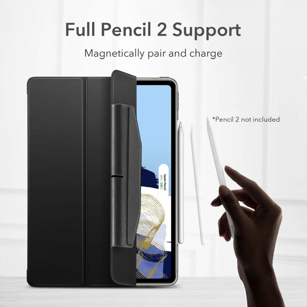 Husa ESR Ascend Trifold compatibila cu iPad Pro 11 inch (2021) Black