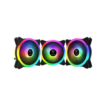Set 3 ventilatoare Gamdias Aeolus M2 1203 Lite 120mm iluminare aRGB Set 3 ventilatoare Gamdias Aeolus M2 1203 Lite 120mm iluminare aRGB