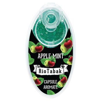 Capsule aromatizante pentru tigari RioTabak Apple Mint - 100 buc Capsule aromatizante pentru tigari RioTabak Apple Mint - 100 buc
