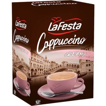 Cutie 10 Plicuri Cappuccino cu Frisca La Festa, 125 g Cutie 10 Plicuri Cappuccino cu Frisca La Festa, 125 g
