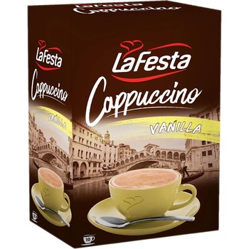 Cutie 10 Plicuri Cappuccino cu Vanilie La Festa, 125 g Cutie 10 Plicuri Cappuccino cu Vanilie La Festa, 125 g