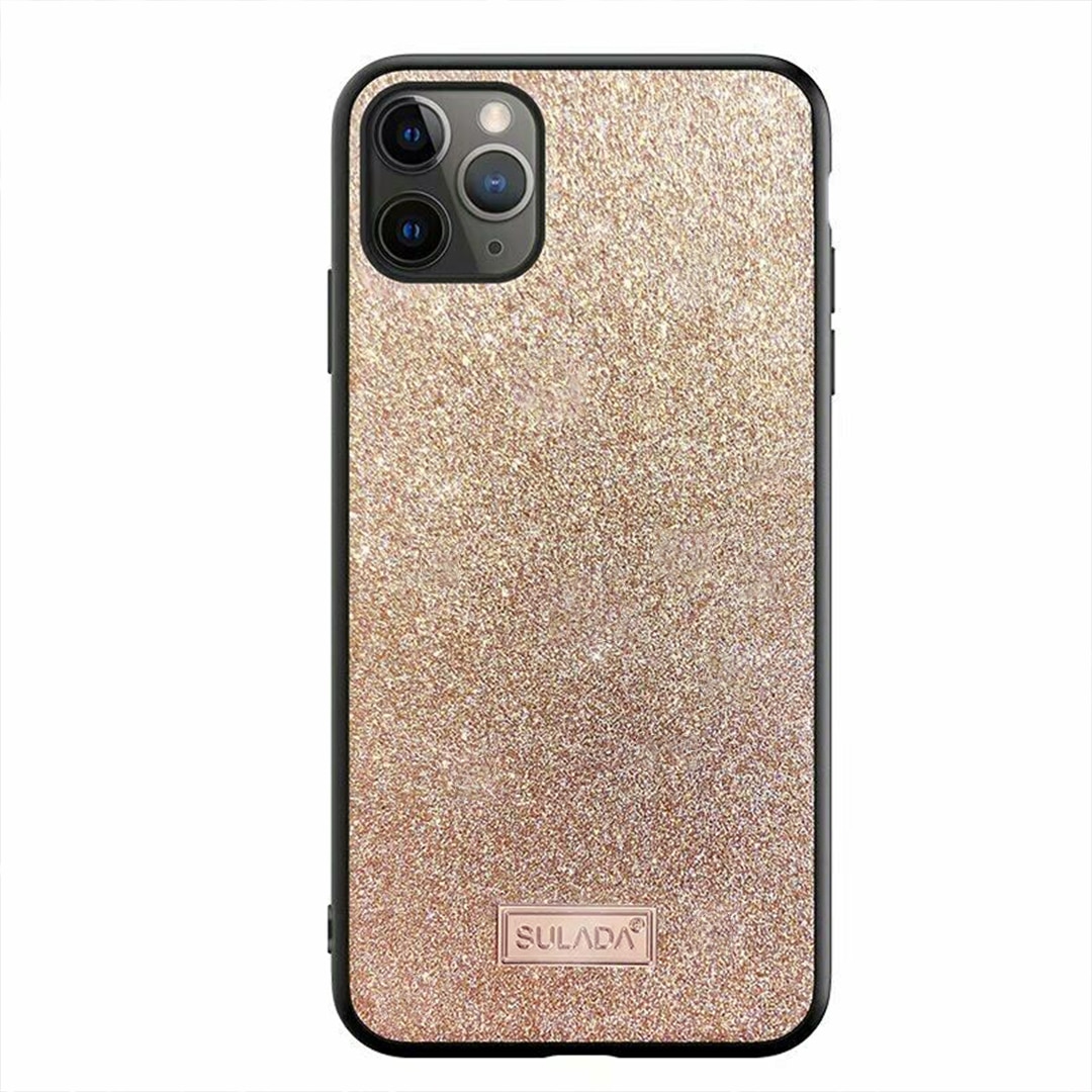 Husa de Protectie pentru Apple iPhone 11 Pro, Sparkle Glitter Design, Next Level Protection, Brilliant Style, Shiny Fashion, Latest Trend, Gold, Multicolor