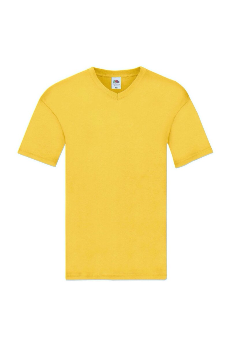 Tricou Fruit of the Loom, Bumbac, Galben, Galben