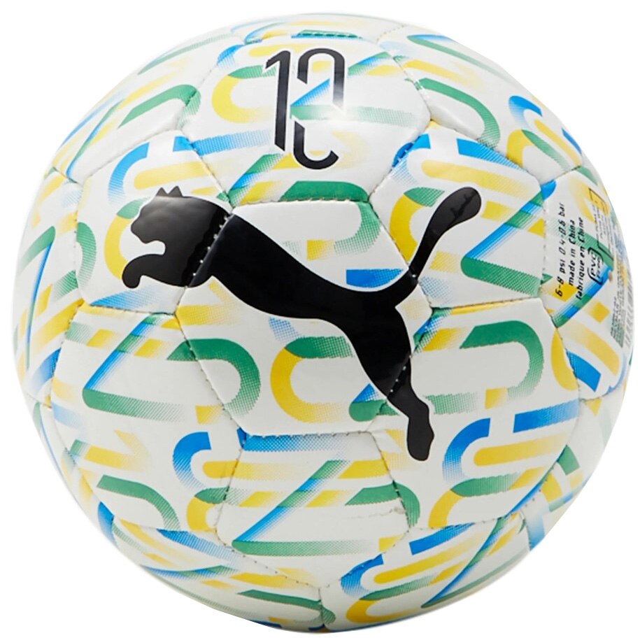 Minge fotbal Puma Neymar Jr Graphic Mini Unisex, White/Black/Green/Yellow, marime 1