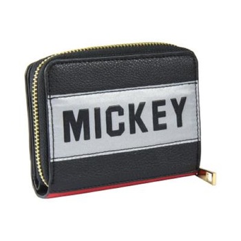Portofel Mickey Mouse Neagru, Piele Artificiala, Inchidere Cu Fermoar Portofel Mickey Mouse Neagru, Piele Artificiala, Inchidere Cu Fermoar