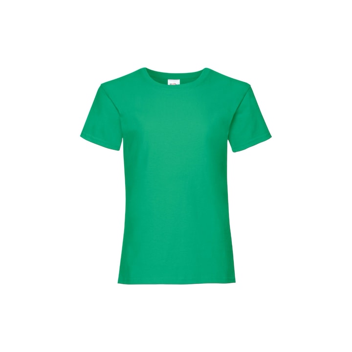 Tricou pentru Fete Fruit of the Loom Valueweight, Bumbac, Verde, 3-4 Ani