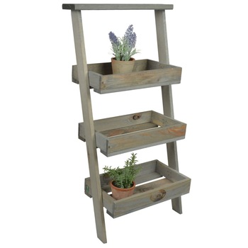 Jardiniera tip scara pentru plante, Esschert Design, Lemn de pin, 34 x 35,8 x 73 cm, Maro Jardiniera tip scara pentru plante, Esschert Design, Lemn de pin, 34 x 35,8 x 73 cm, Maro