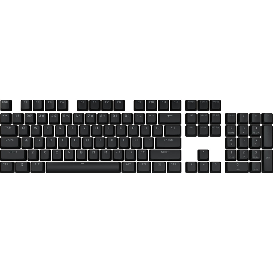 Kit butoane Corsair PBT Double-Shot Pro Keycaps, combatibile switch Cherry MX, layout NA, Negru