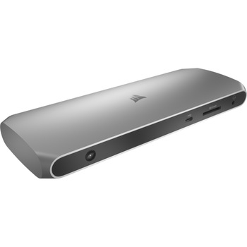 Docking station Corsair TBT100, Thunderbolt 3, Power Delivery 85W, Dual 4k 60Hz, Card reader UHS-II, Gigabit LAN, USB Type-C/A Docking station Corsair TBT100, Thunderbolt 3, Power Delivery 85W, Dual 4k 60Hz, Card reader UHS-II, Gigabit LAN, USB Type-C/A