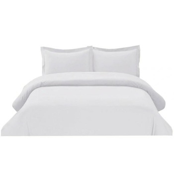 Set de lenjerie de pat pentru hotel, Bumbac, 160x200, Alb 1 Set de lenjerie de pat pentru hotel, Bumbac, 160x200, Alb 1