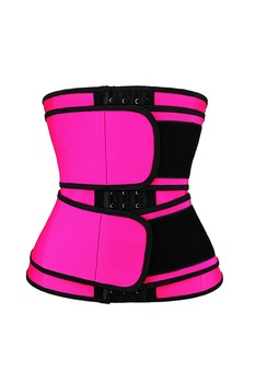 Corset modelator talie, Masura cu prindere Dubla, Roz Corset modelator talie, Masura cu prindere Dubla, Roz