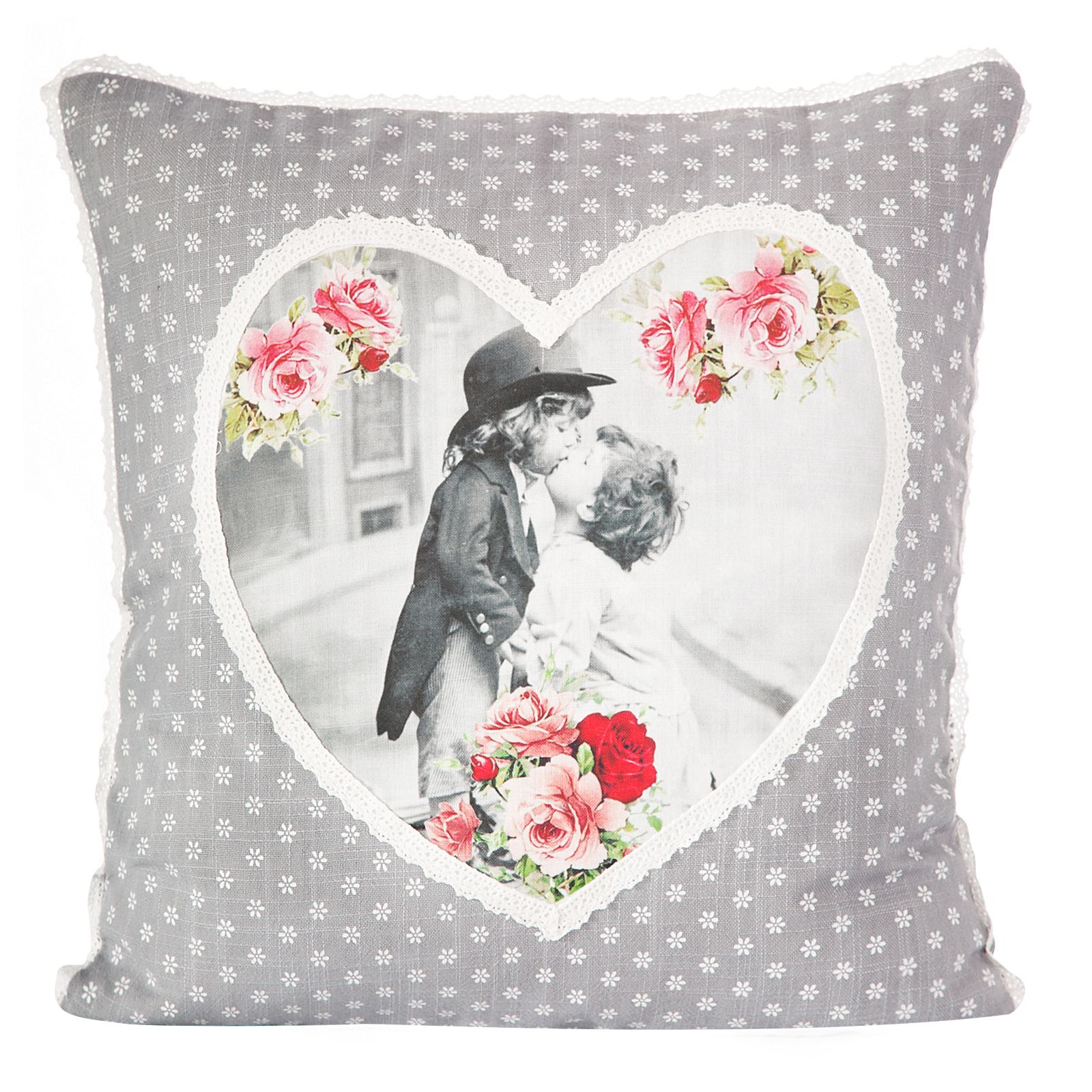 Fata de perna decorativa Eurofirany FAITH 40x40 Gri deschis