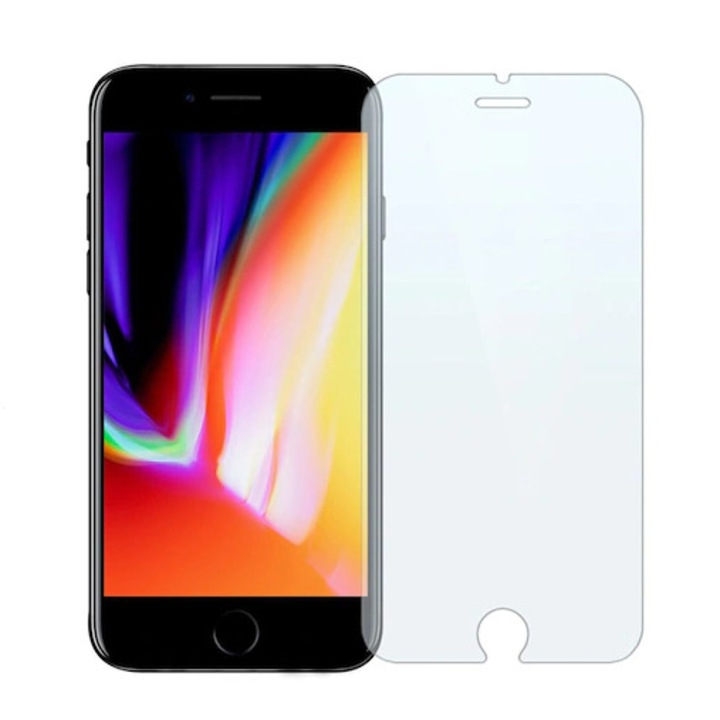 Üvegvédő iPhone SE 2020-hoz, edzett üveg, átlátszó
