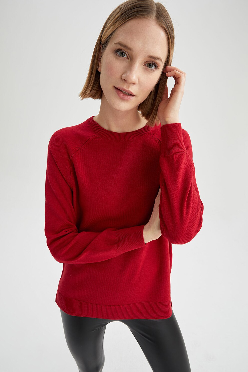 DeFacto, Pulover tricotat fin cu maneci raglan