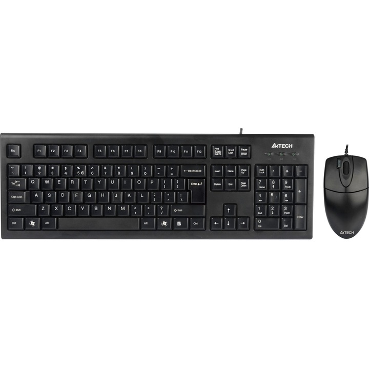 Комплект A4TECH KR-8520D, Черен, USB