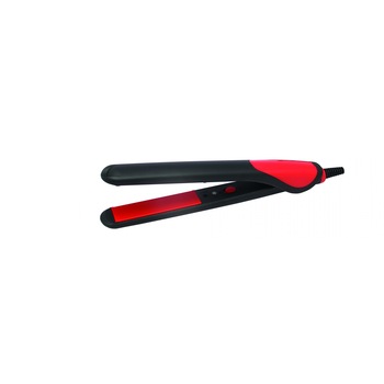 Placa pentru indreptat parul FLORIA ZLN-8990, 25W, invelis ceramic, rosu/negru Placa pentru indreptat parul FLORIA ZLN-8990, 25W, invelis ceramic, rosu/negru