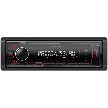 Receptor media digital Kenwood 1 DIN fara CD; USB (1A); AUX-in frontal; Subwoofer control; Iluminare taste: rosu Receptor media digital Kenwood 1 DIN fara CD; USB (1A); AUX-in frontal; Subwoofer control; Iluminare taste: rosu