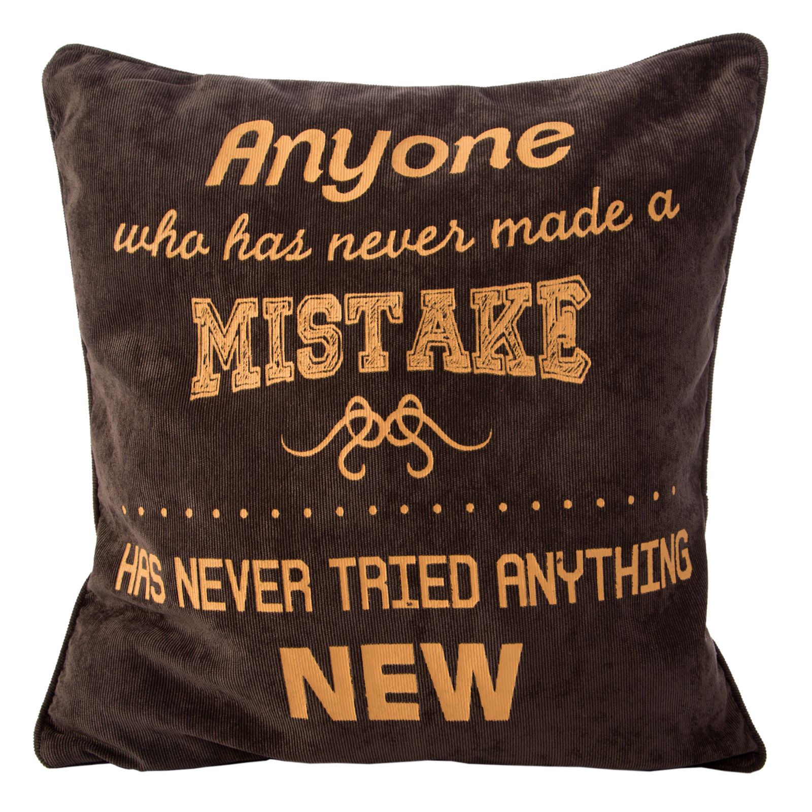 Fata de perna decorativa Eurofirany LUIS 40x40 Maro/Portocaliu