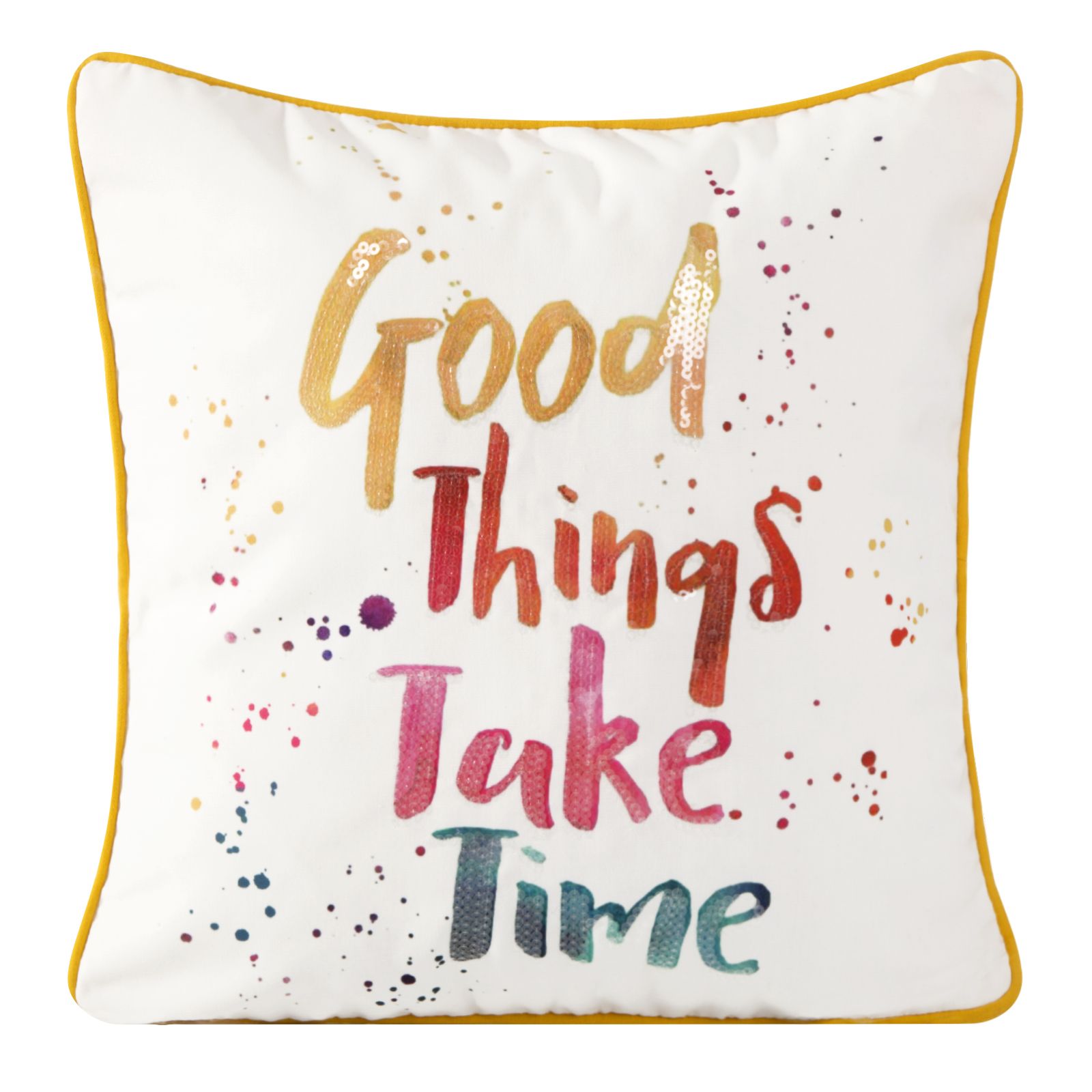 Fata de perna decorativa Eurofirany RENEE 45x45 Alb/Multicolor 2