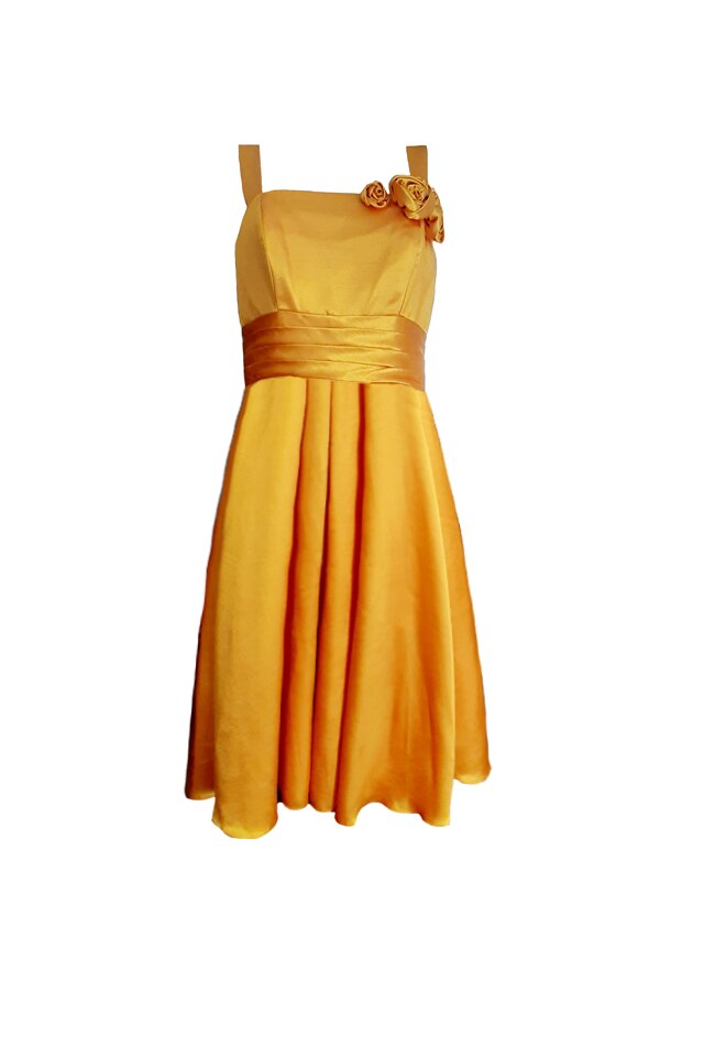 Rochie midi dama Jasmine, galbena, 32 EU