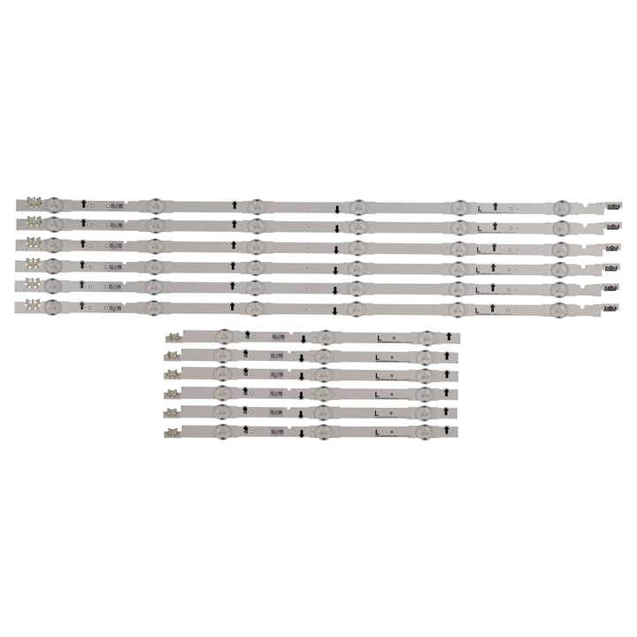 Set barete led TV Samsung 48 inch, 48H, D4GE-480DCA-R3, 6 barete 6 leduri + 6 barete 3 leduri BN96-30453A 30454A 2014SVS48F_3228_R04 / L06, UE48H6400 UE48H5000 UE48H5030