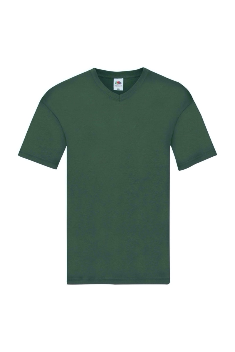Tricou Fruit of the Loom, Bumbac, 3XL, Verde