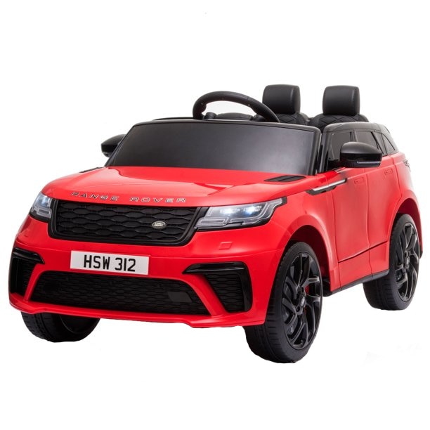 Masinuta electrica cu scaun de piele Range Rover Velar Red