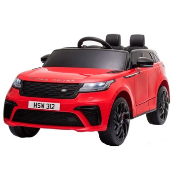 Masinuta electrica cu scaun de piele Range Rover Velar Red Masinuta electrica cu scaun de piele Range Rover Velar Red