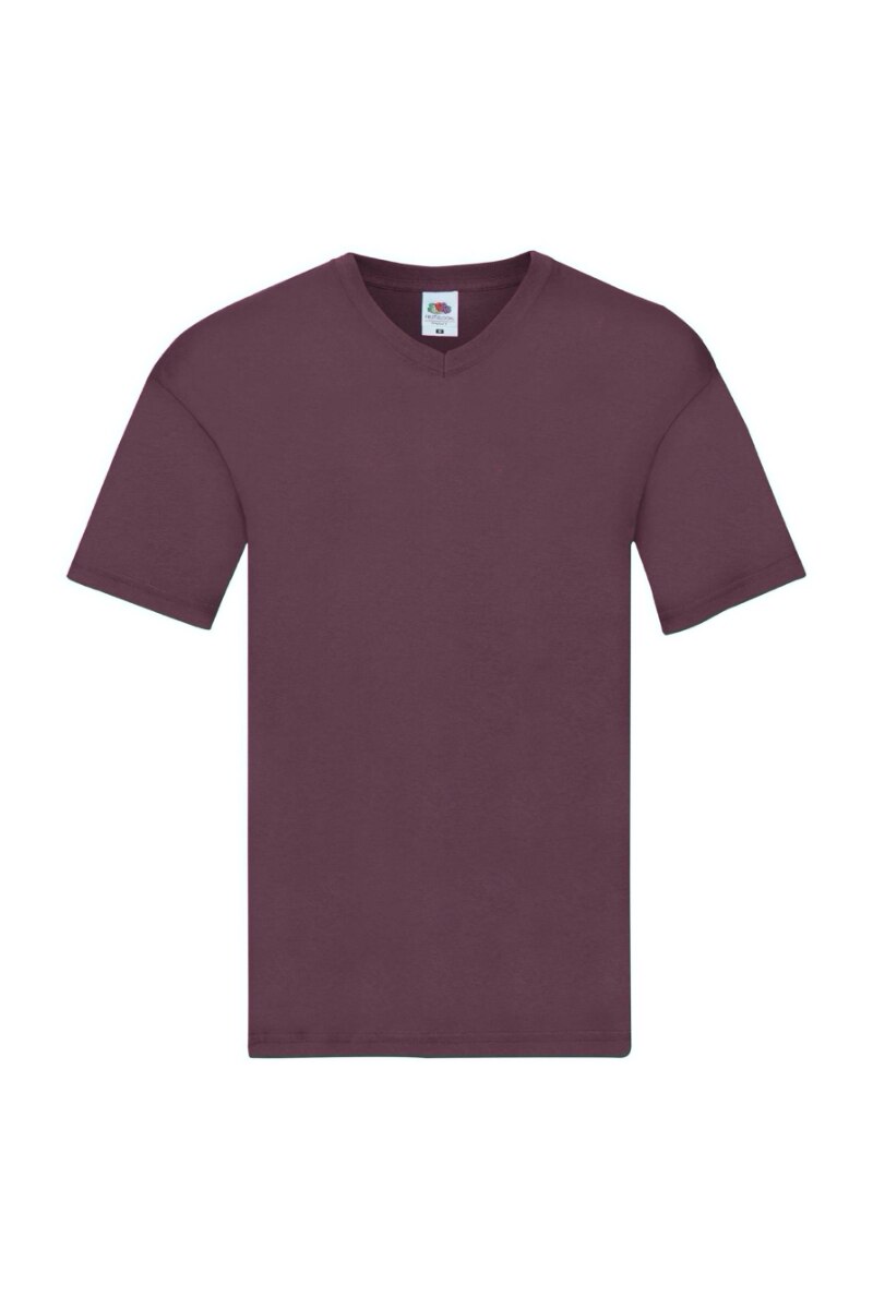 Tricou Fruit of the Loom, Bumbac, 3XL, Visiniu