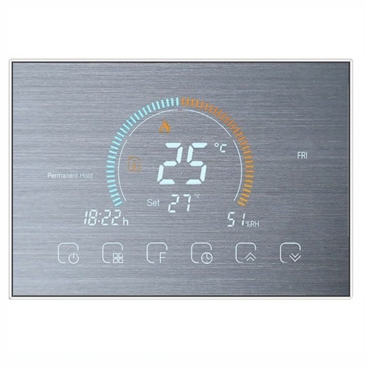 Fűtőfólia B8000, Luxus WIFI termosztát, Ezüst színben